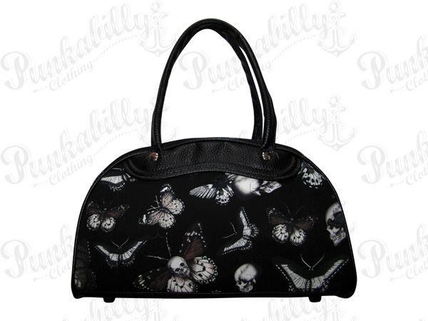 Rockabilly Butterfly Skulls Bowling bag