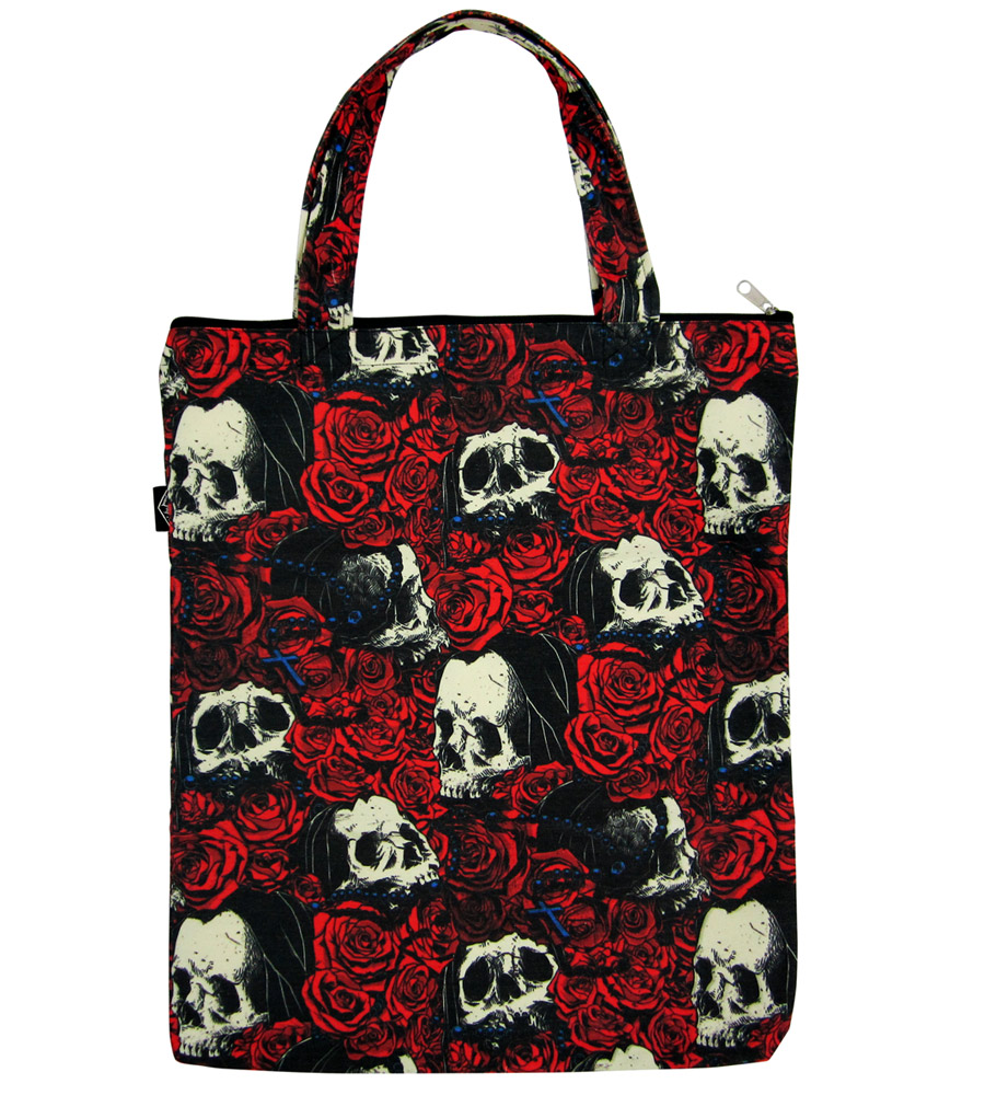 Skulls & Roses Canvas Bag