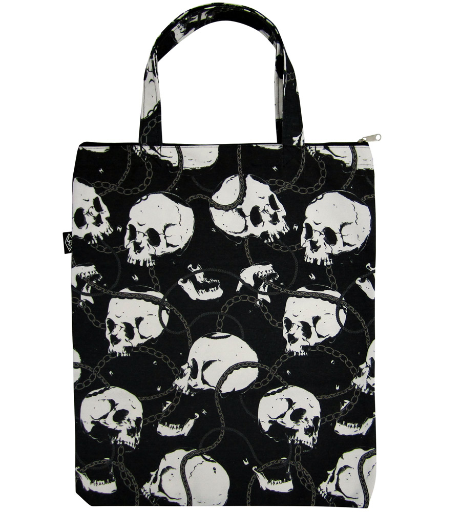 Skulls & Chains Canvas Bag
