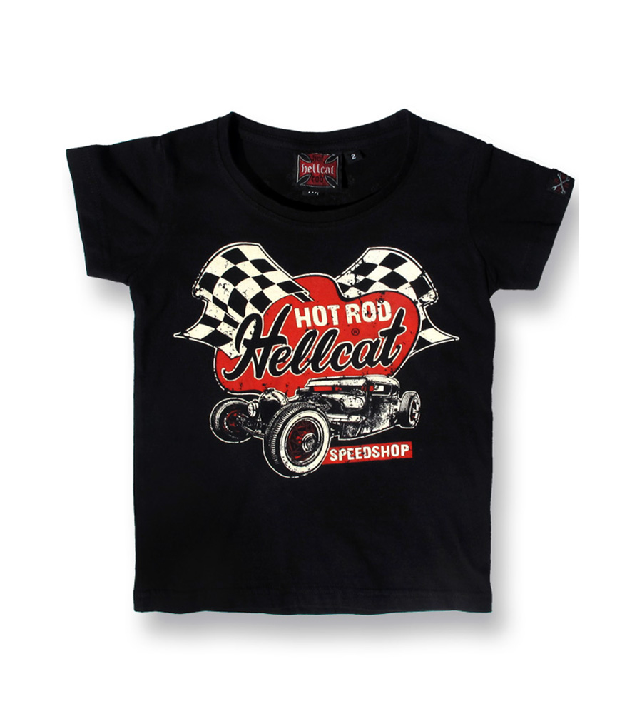 Hot Rod Hellcat Speedshop rockabilly kids t-shirt