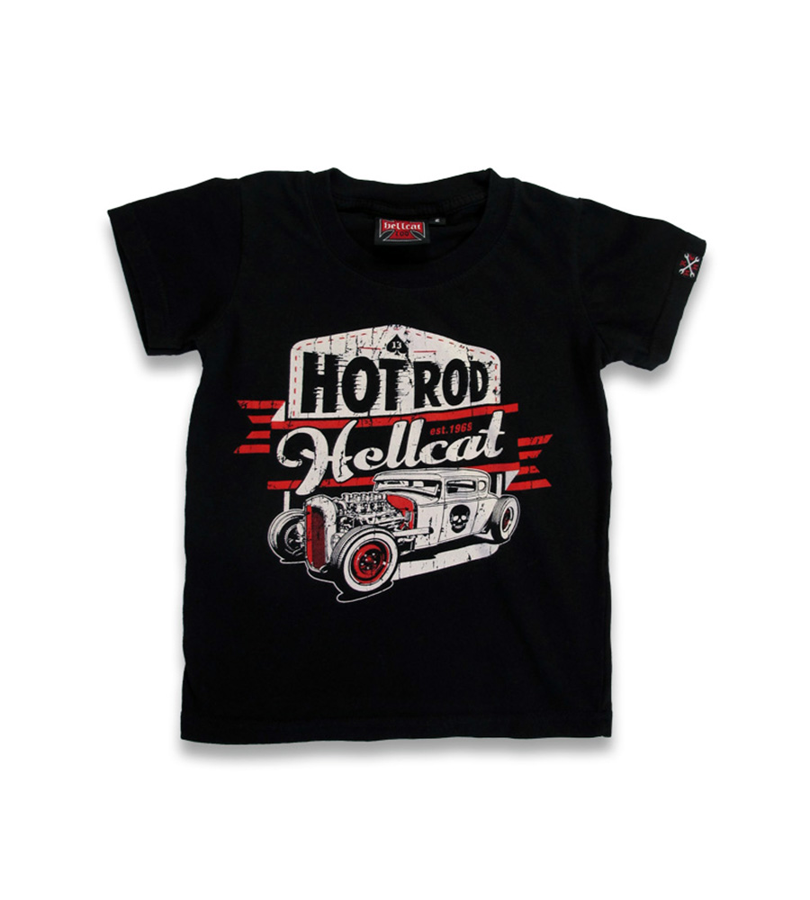custom skull Hot Rod car rockabilly kid