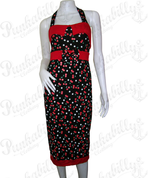 Pin Up Rockabilly Cherry Dress