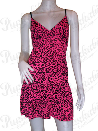 Pink Leopard Mini Dress