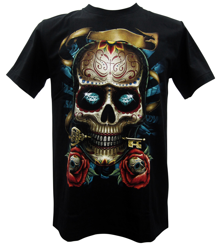 Skull Tattoo Face Men T-Shirt
