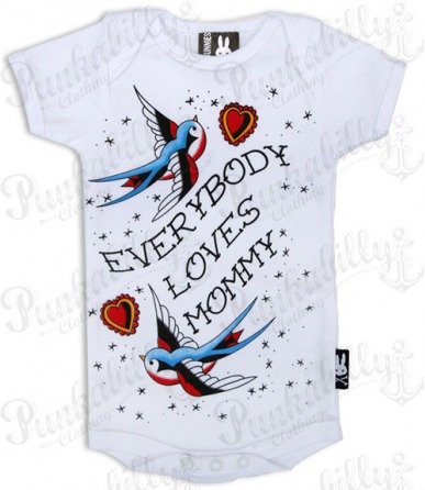 "Everybody Loves Mommy" Rockabilly Baby Onesie