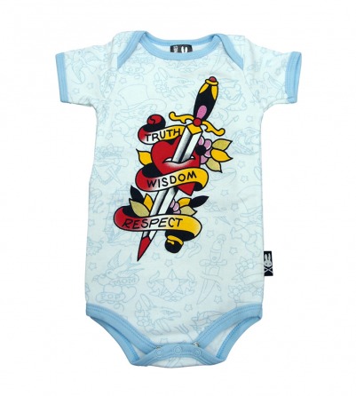 "Truth Wisdom Respect" Rockabilly Onesie