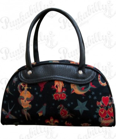 Black Rockabilly Tattoo Bag