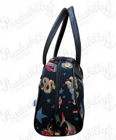 Black Rockabilly Tattoo Bag