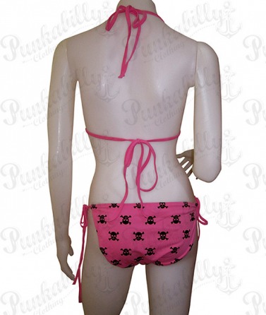 Pink Punk Skulls Bikini