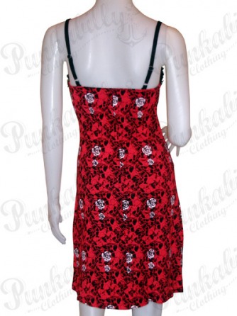 Roses and Skulls Rockabilly Dress