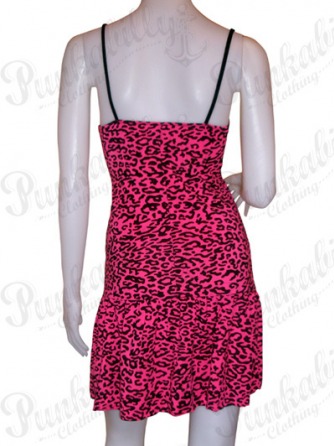 Pink Leopard Mini Dress