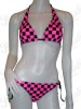 Checked Pink Rockabilly Bikini