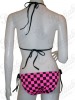 Checked Pink Rockabilly Bikini