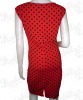 Rockabilly vintage red dress with black polka dots