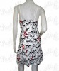 White rockabilly skulls mini dress