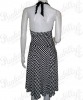 Black with white polka dots dress