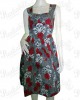 Gray Skulls & Rosses Rockabilly Dress