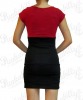 Black with Red Top Rockabilly Mini Dress