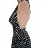 Black Dress with White Polka Dots